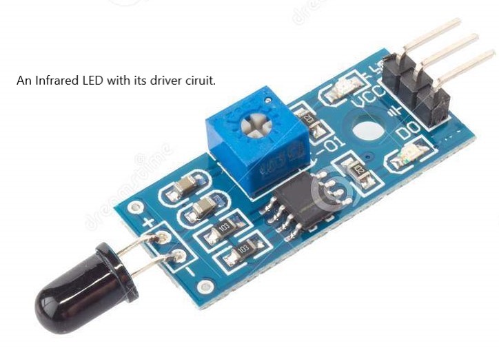 Infrared LED with driver circuit