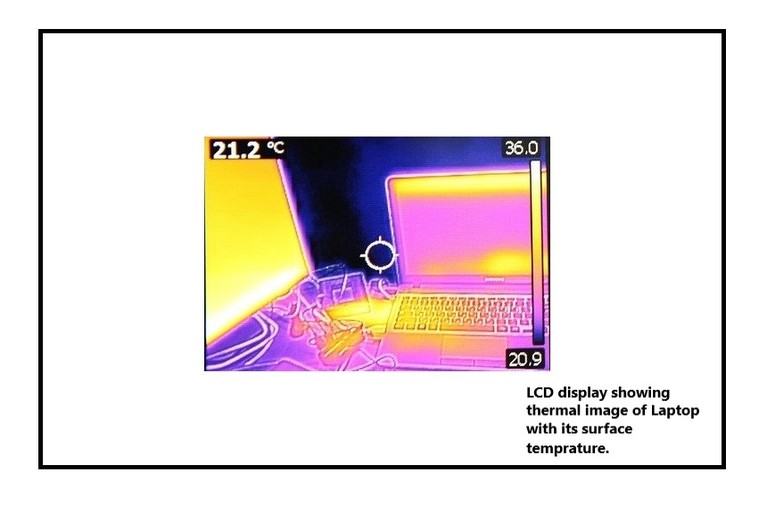 Display screen of thermal imaging scanner