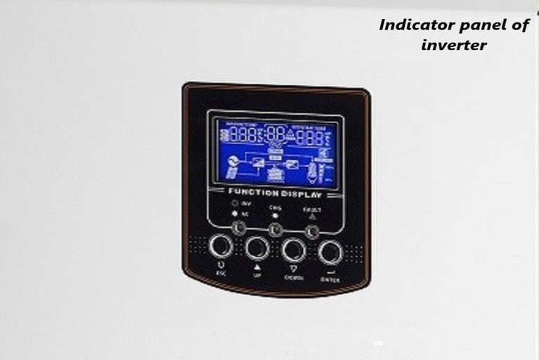 Indicator panel of inverter