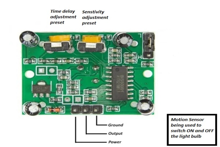 PIR motion sensor use as a switch